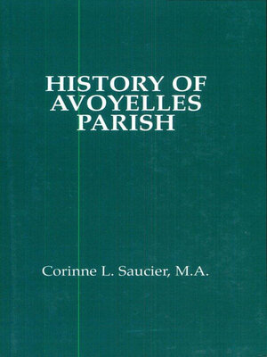 cover image of History of Avoyelles Parish, Louisiana